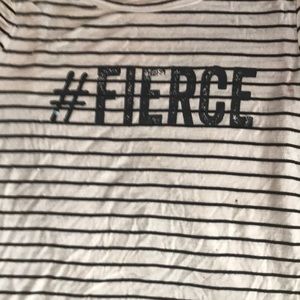 What I am sealing is a shirt that says fierce